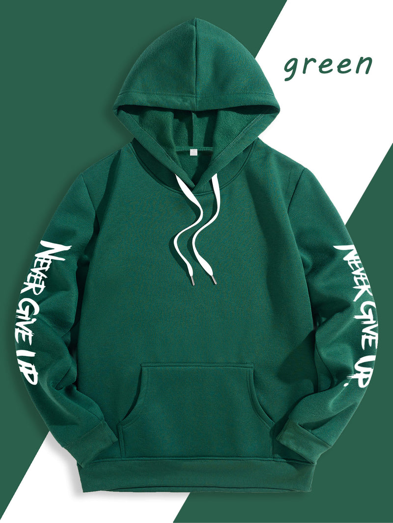 Men's Casual Personality Hooded Sweatshirt.