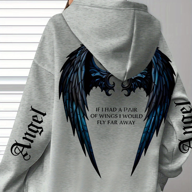 Women’s Bestseller Comfort Letter Print Hoodie.