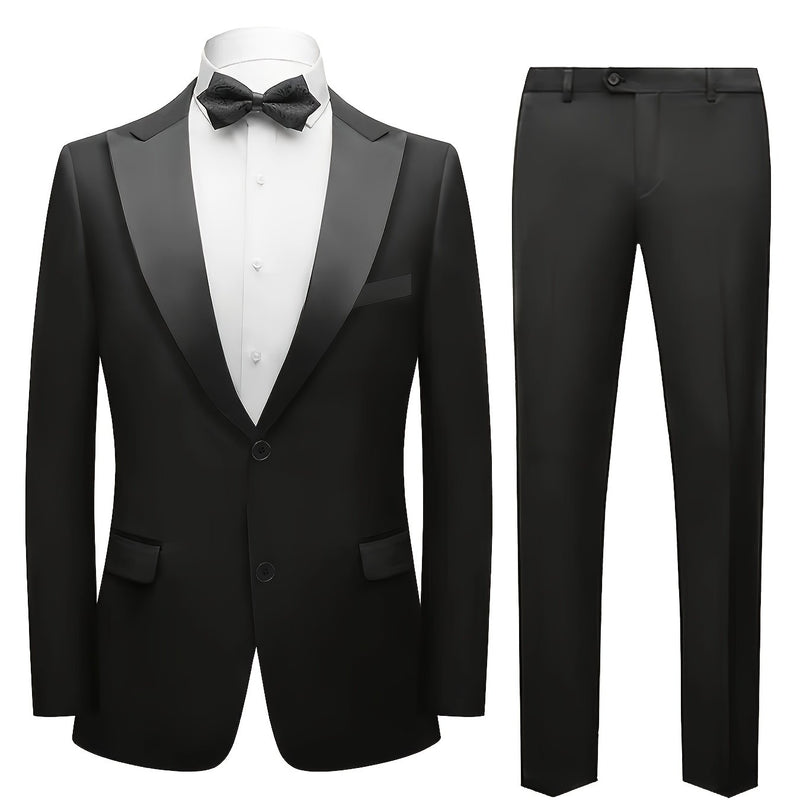 Men's Two-Piece Suit Set Featuring a Stylish.