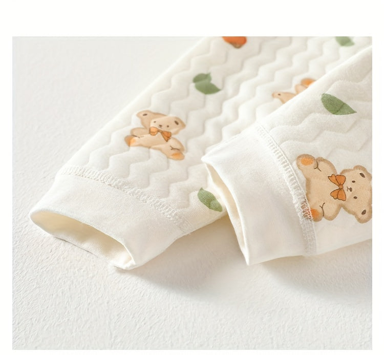 Baby's New Autumn/winter Warm Set, Cute Animal All-over Print.