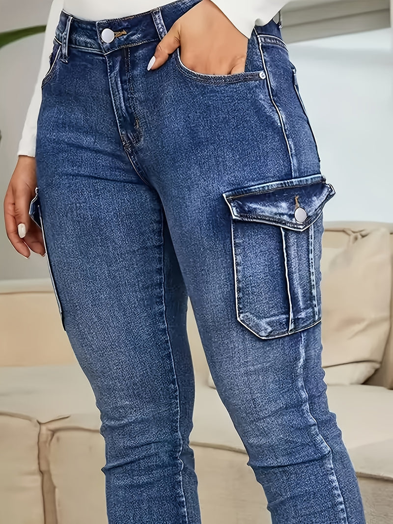 Women's High-Waisted Skinny Jeans.
