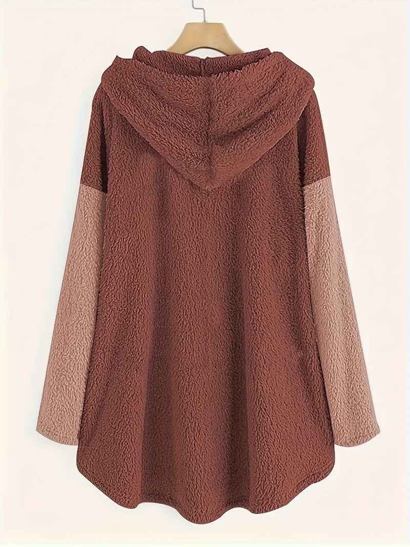 Women's Autumn and Winter Warm Long Sleeve Hoodie.