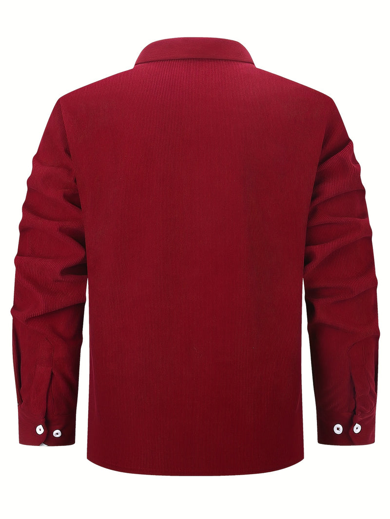 Men’s Shirt Inside Warm Long Sleeve Jacket.