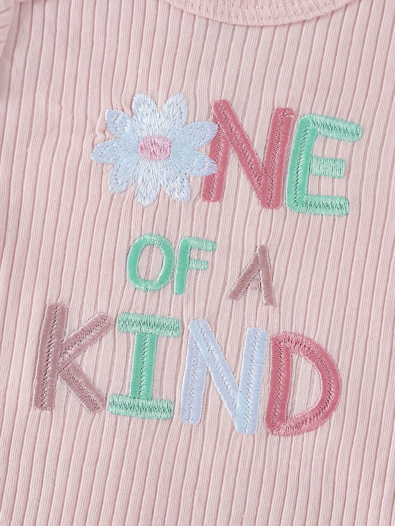 10pcs Set of Girls' Short-Sleeve Spring/Summer Cotton Triangle Bodysuits.