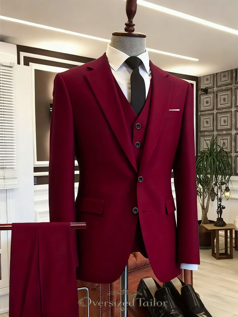 A Men's Three-Piece Suit Consisting of a Blazer.