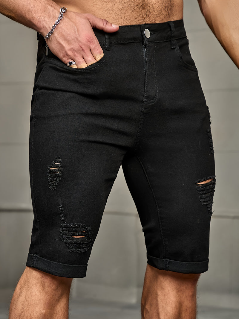 Men'S Denim Shorts.