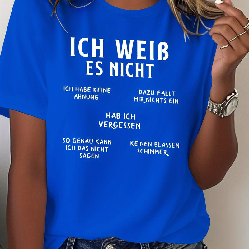 Women's Funny German Humor T-Shirt.