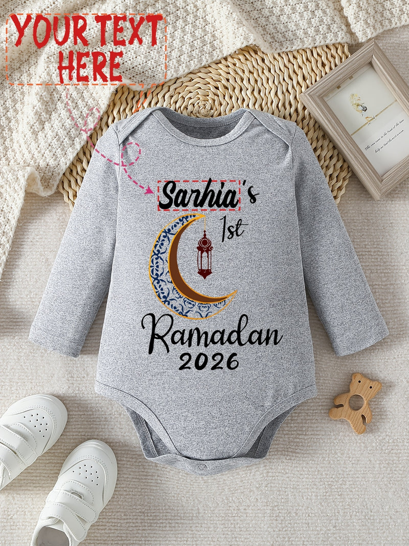 Custom Logo for Autumn And Winter Long-Sleeve Triangle Bodysuit for Baby Girls And Boys.