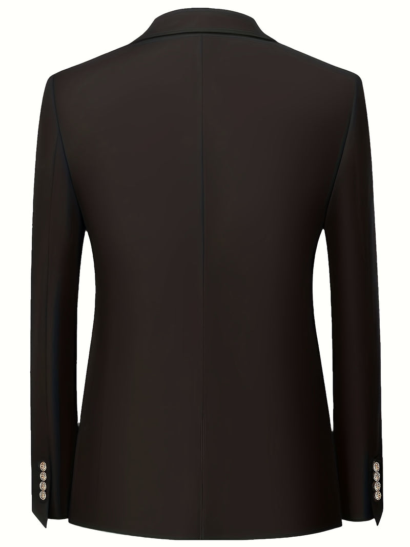 Men's 2pcs Wedding Suit Set - Slim Fit Business Suit Jacket.