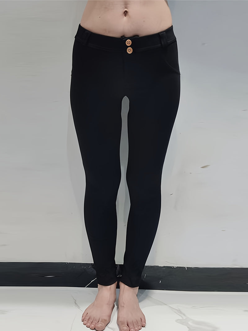Women’s Slim-Fit Jeans Made of Stretchy Synthetic Denim.