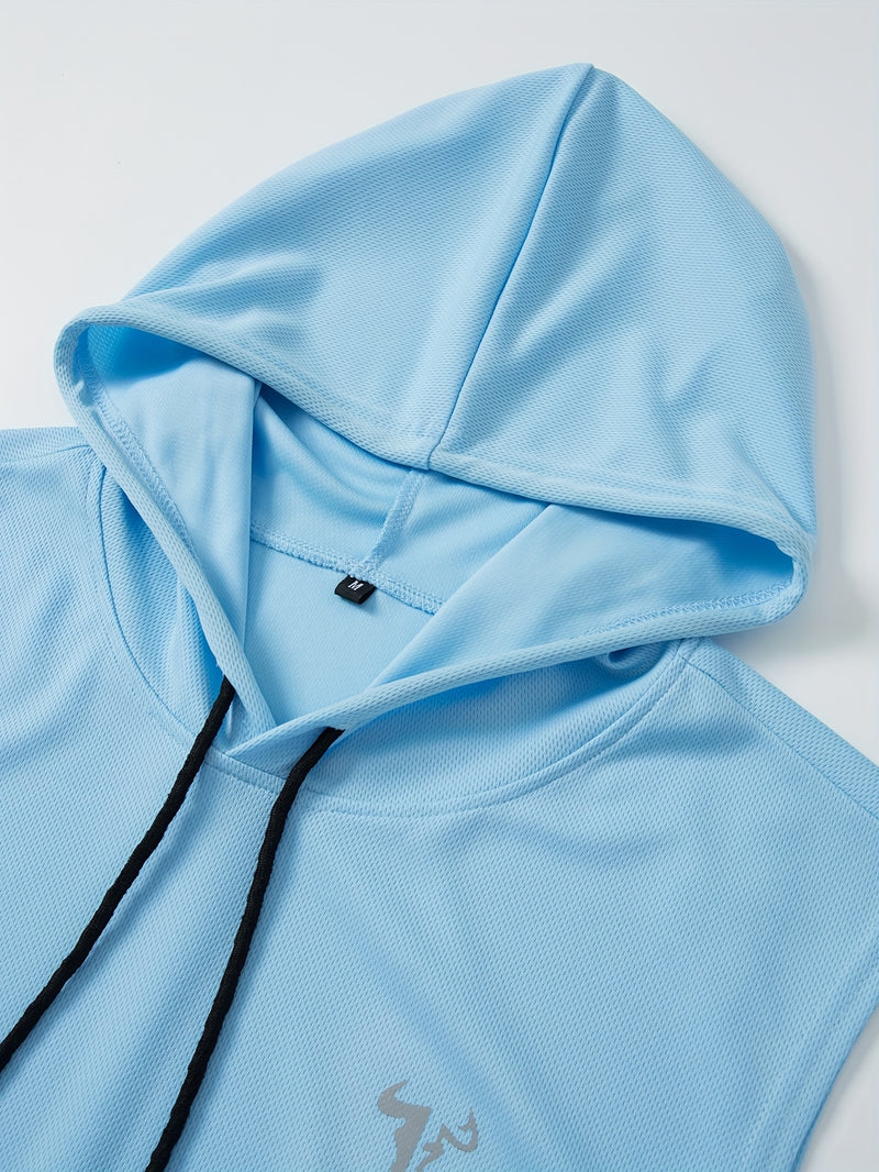 Five-Pack Summer Solid Color Men's Hooded Sweatshirts with Pockets.