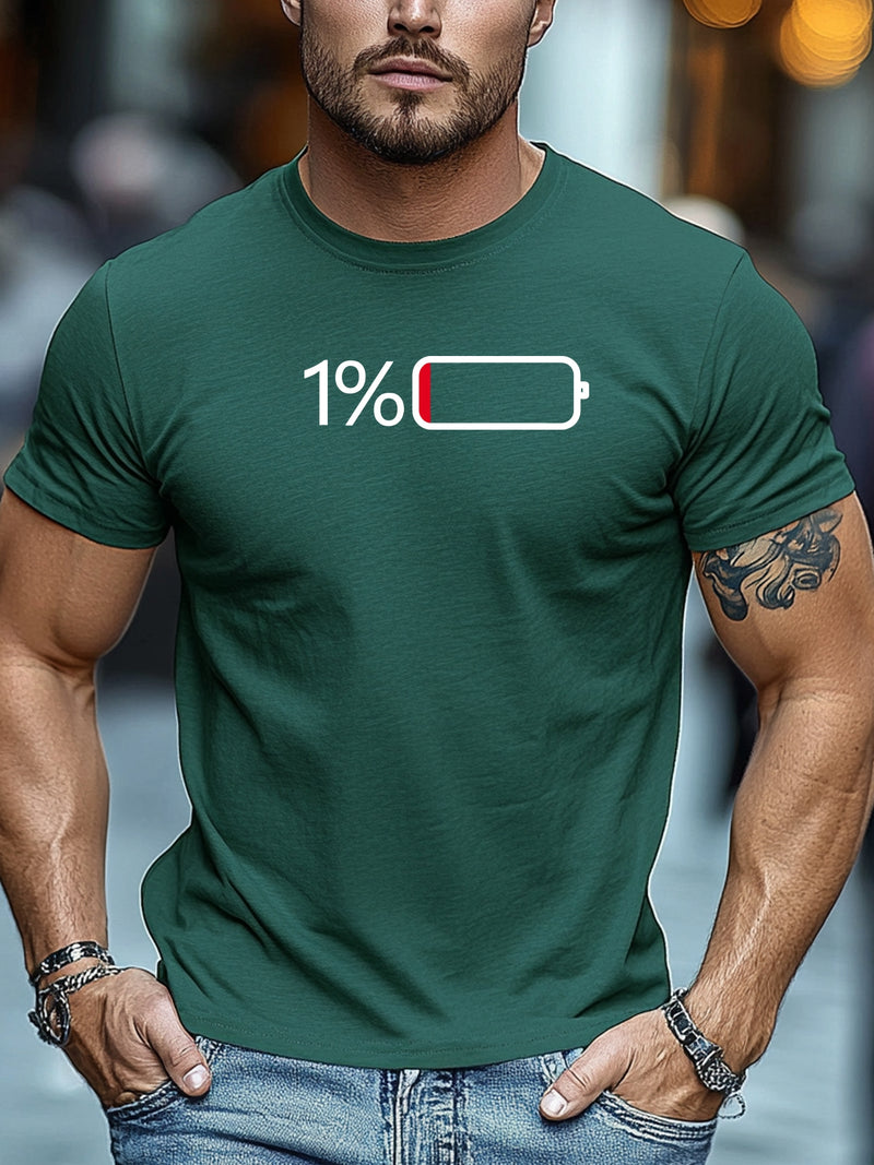 Men's Casual Summer Crew Neck Tee.