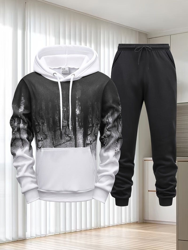 Men's Hooded Sweatshirt & Joggers Set.