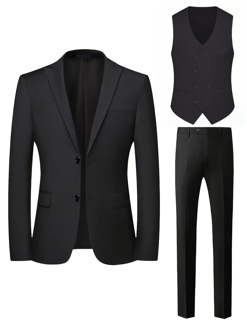 Men's Premium Dark Grey Suit Set.
