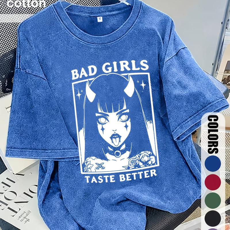 Women's Trendy Fashion Snowflake Print T-Shirt.