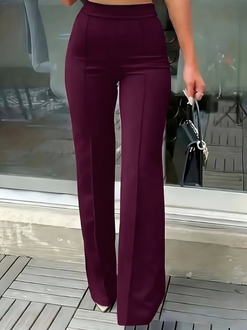 Women’s Black High-Waisted Wide-Leg Pants.