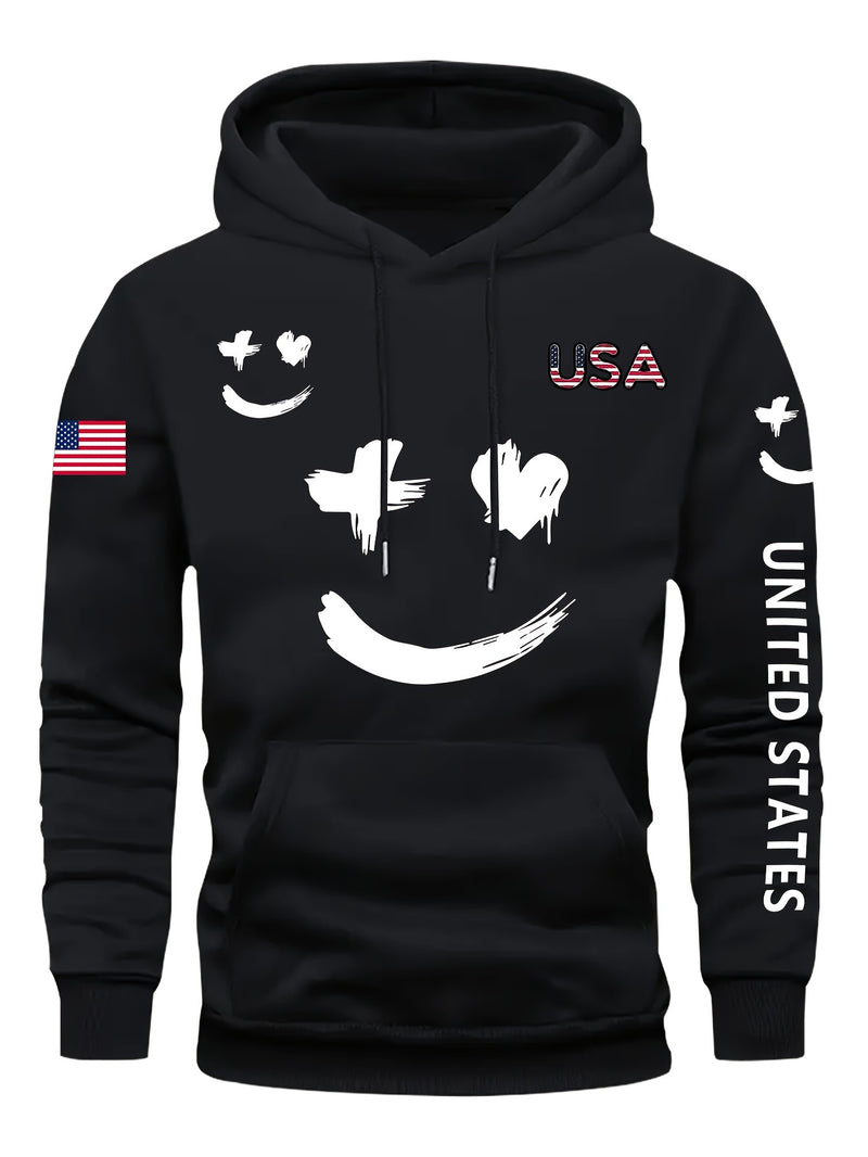 Men's Casual And Versatile Hooded Sweatshirt.