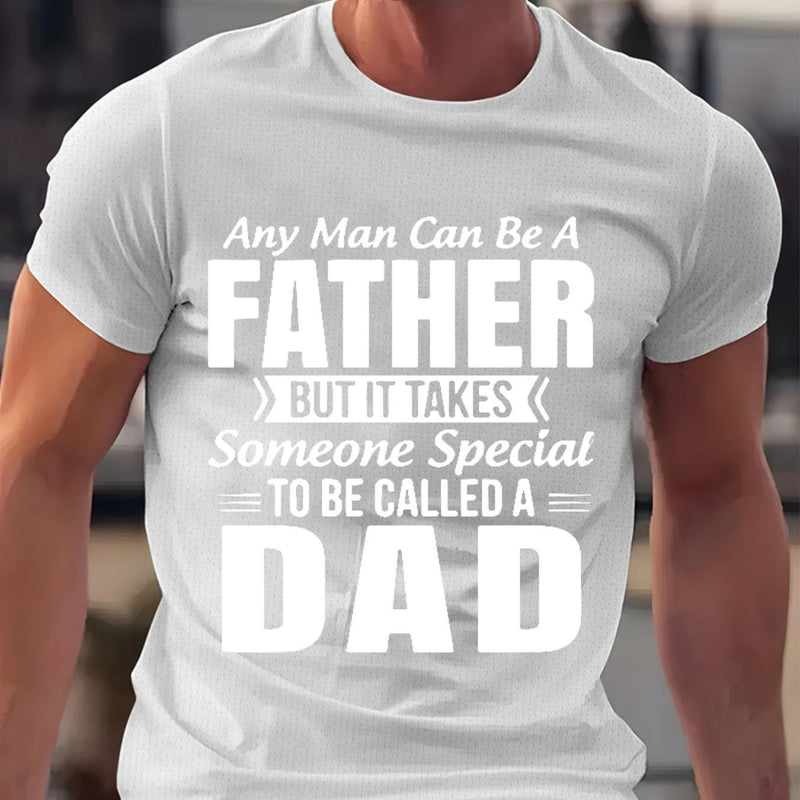 Men’s Short-Sleeved Round Neck, Knitted Fabric That Is Easy And Comfortable.