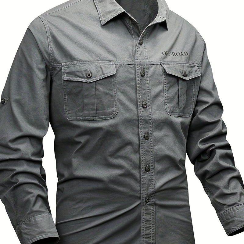Men's Heavy-Duty Long Sleeve Shirt.