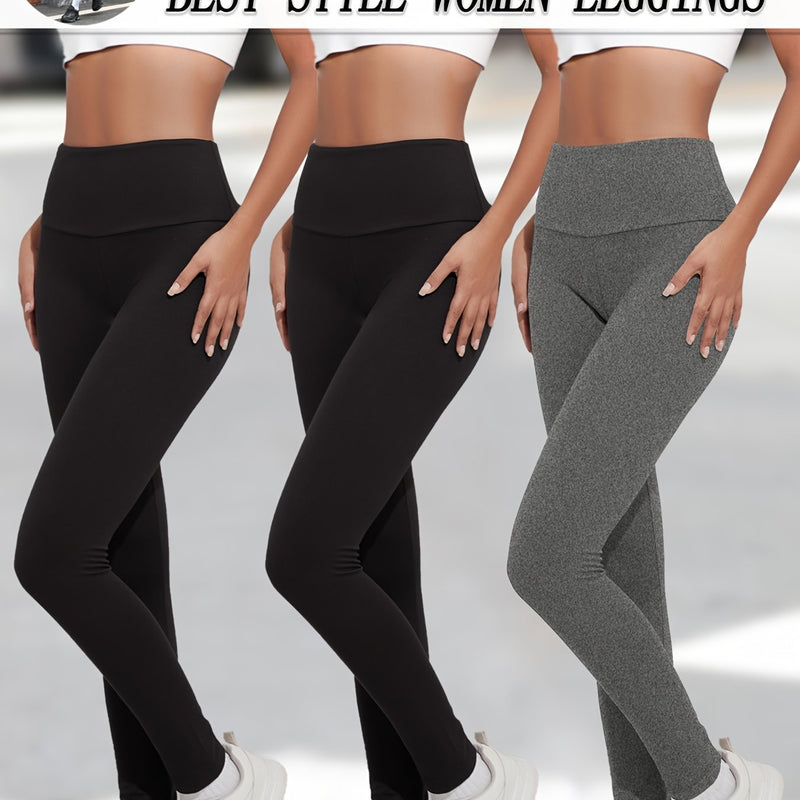 Set of 3 Ultra Comfortable Leggings for Women.
