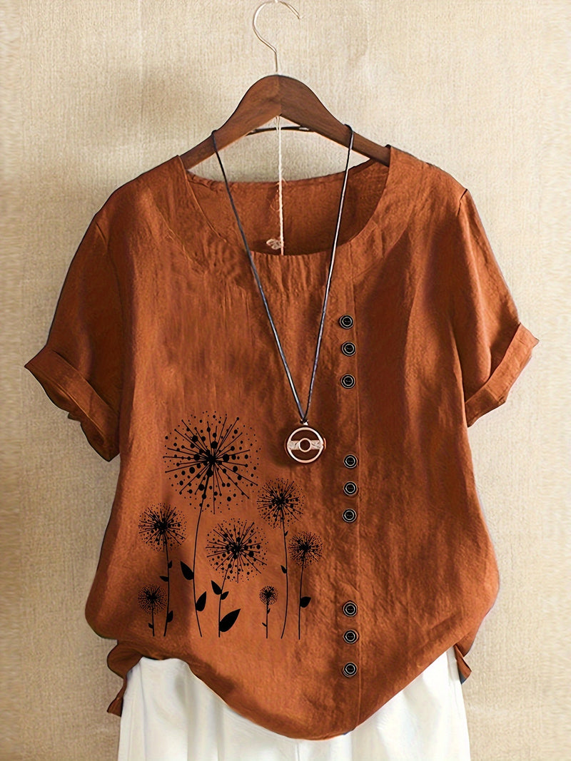 Women’s Casual Short Sleeve T-Shirt.