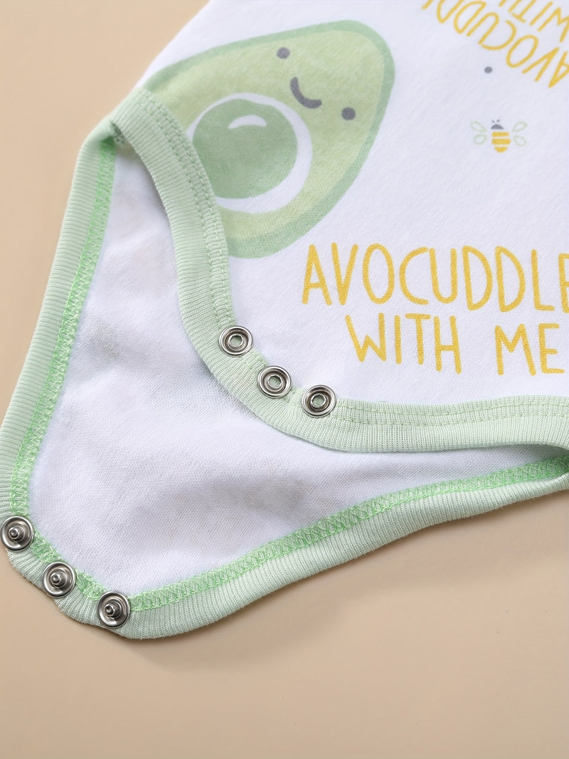 8pcs Set for Boys And Girls Featuring a Comfortable And Soft Cartoon Avocado.