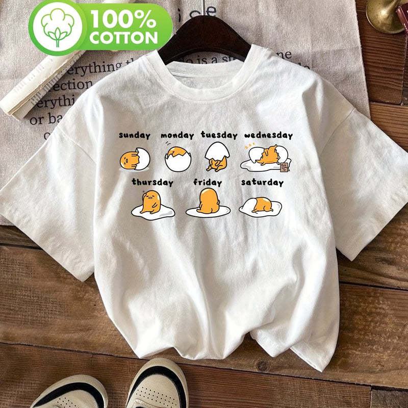 Women’s T-Shirt - Cute -Gudedata Ma Print Short Sleeve Crew Neck.