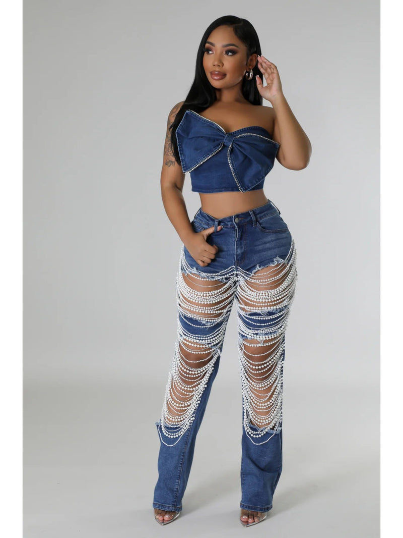 Women’s Hot Y2K Hot Summer Ripped Jeans.