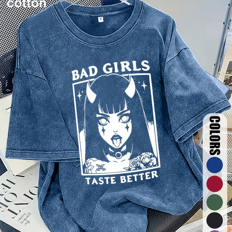 Women's Trendy Fashion Snowflake Print T-Shirt.