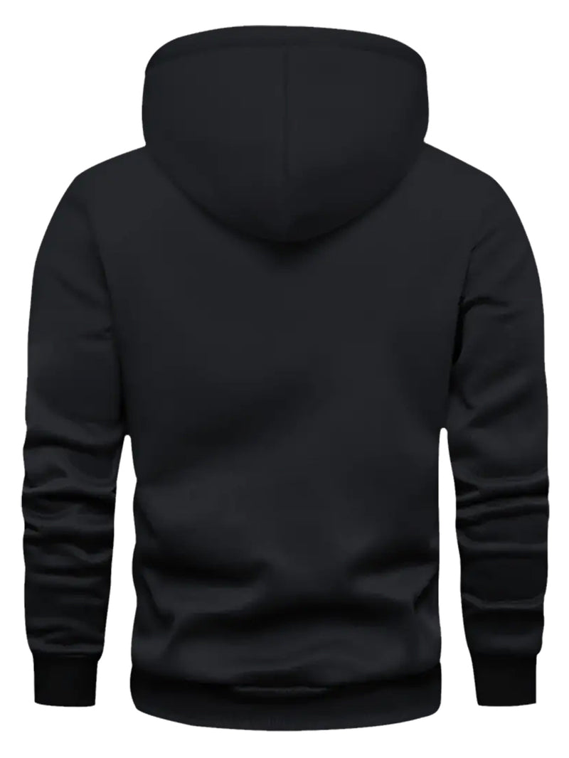 Men's hooded sweatshirt.