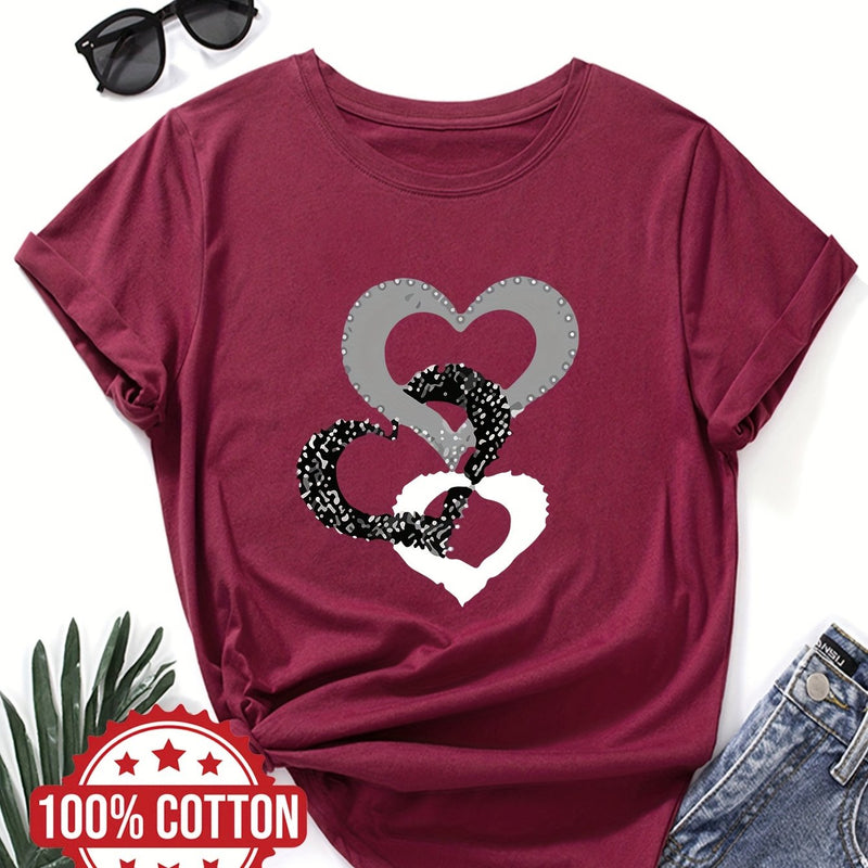 Women's "Love" Graphic Print T-Shirt.