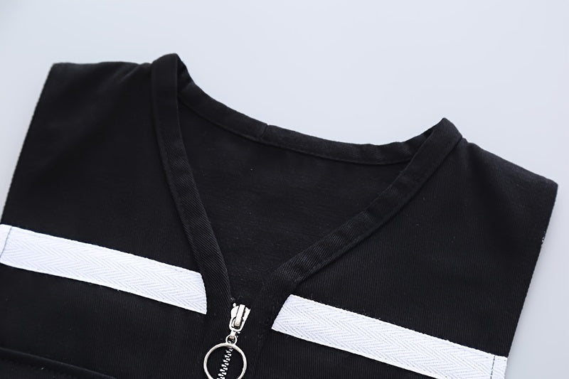 Boys Autumn Clothing Set, New Autumn Fashionable Vest Sweatshirt Three-Piece.