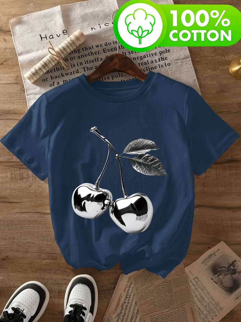 Women's Pure Cotton Fashion T-Shirt.