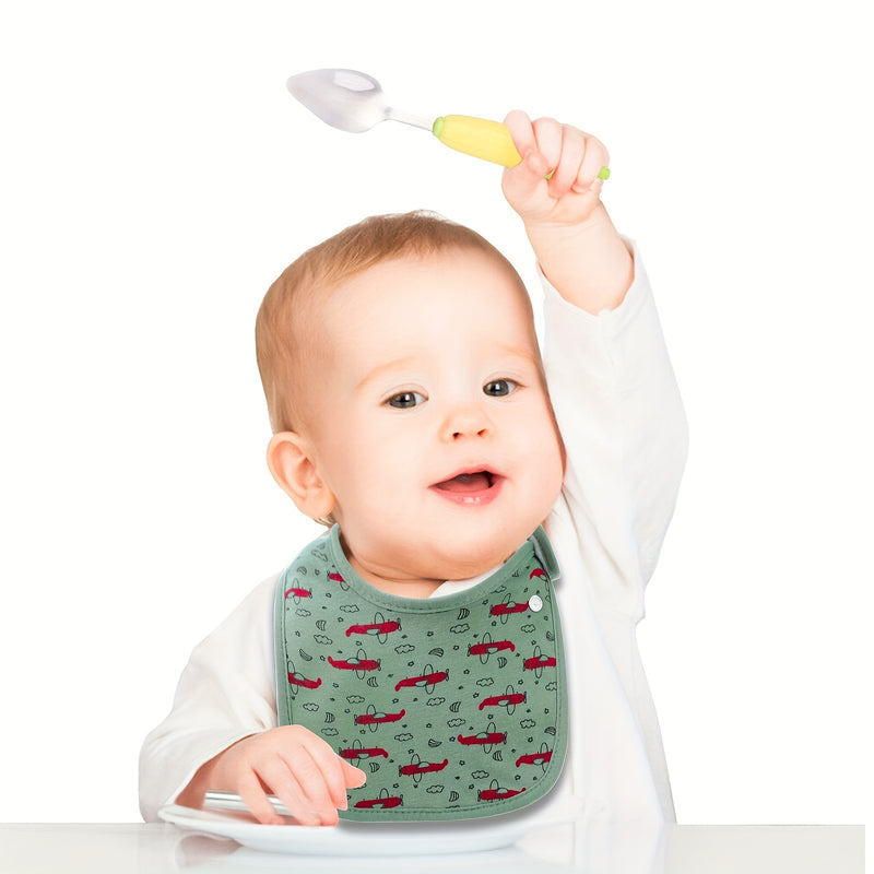 5pcs Super Soft & Absorbent Baby Bandana Drool Bibs.