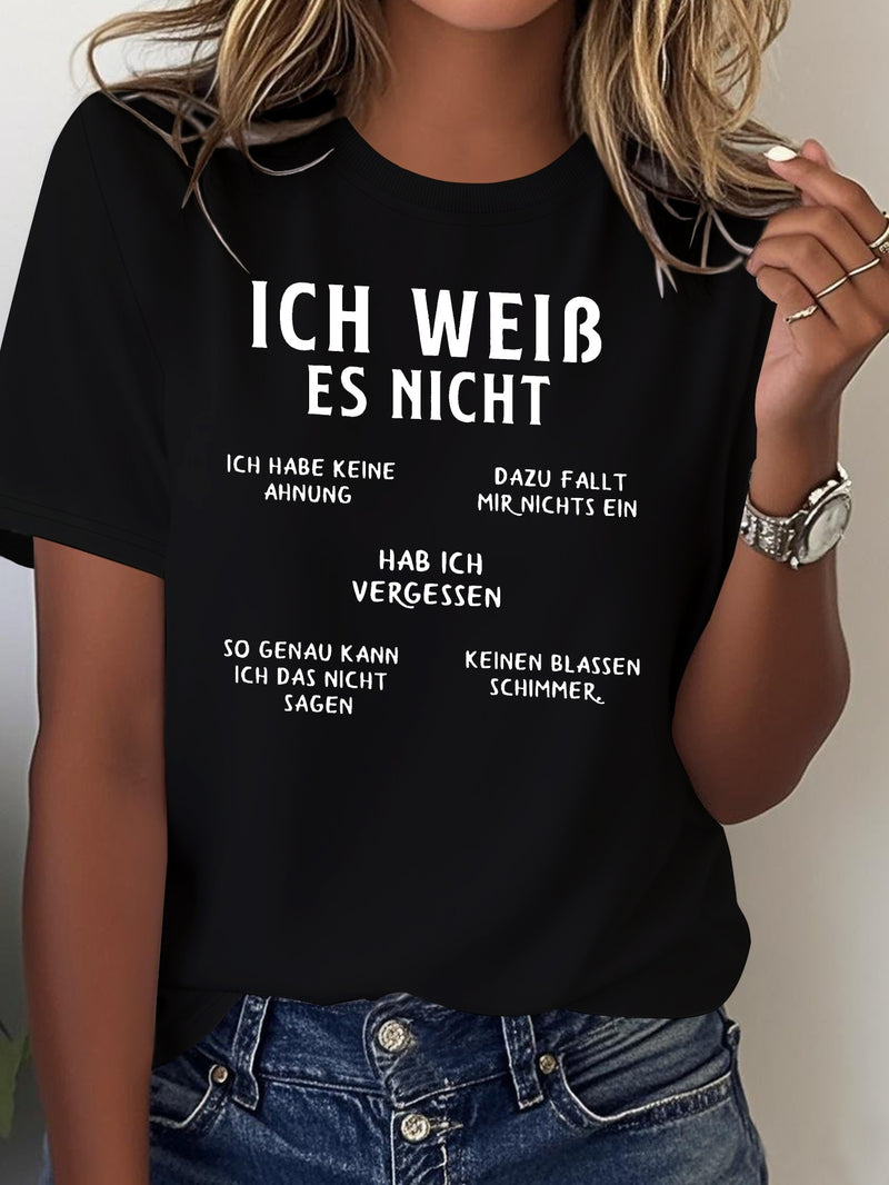 Women's Funny German Humor T-Shirt.