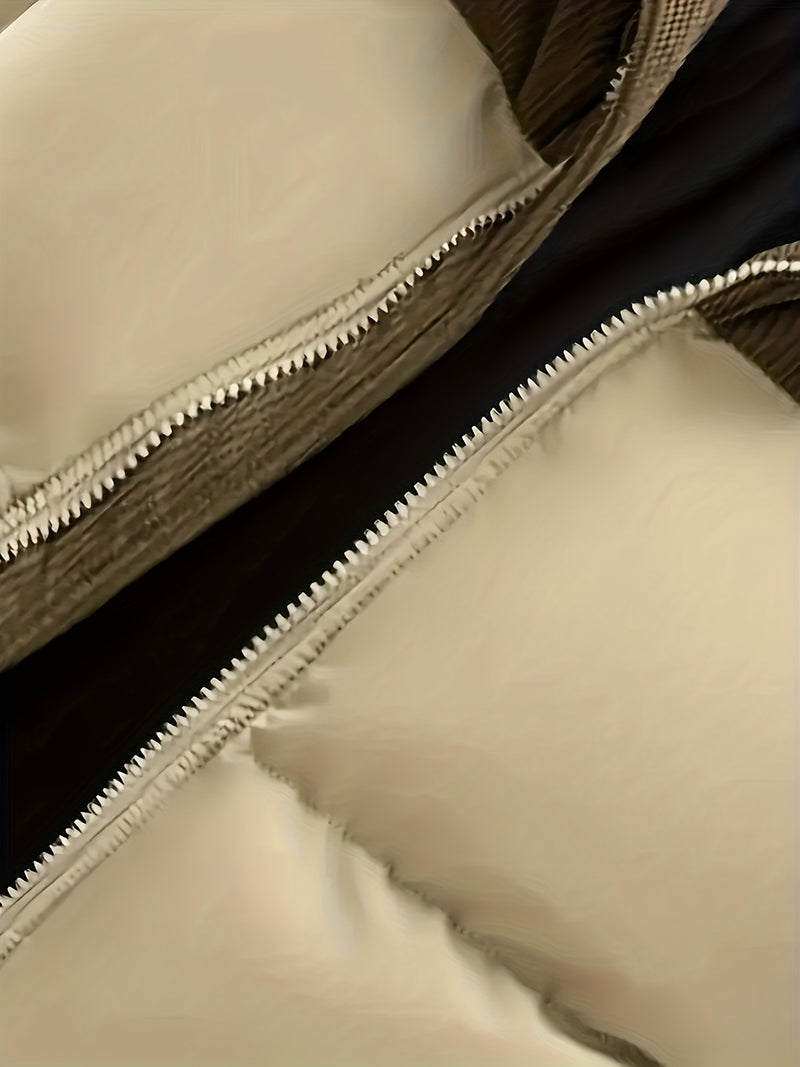 Men'S Thickened Winter Jacket with Corduroy Patchwork And Hood.