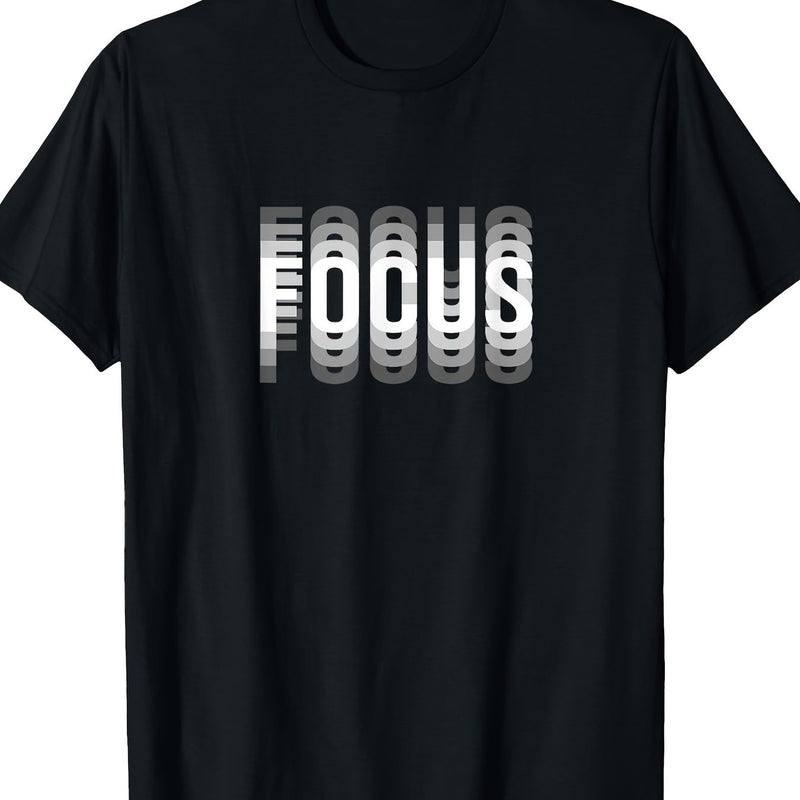 Men’s Trippy T-Shirt with a Focus Optical Illusion.