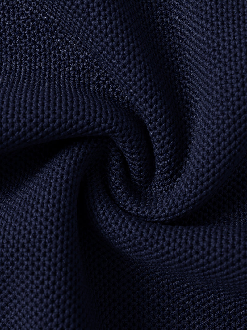 Men's Outdoor Golf and Equestrian Lapel Polo Shirt, Long Sleeve.