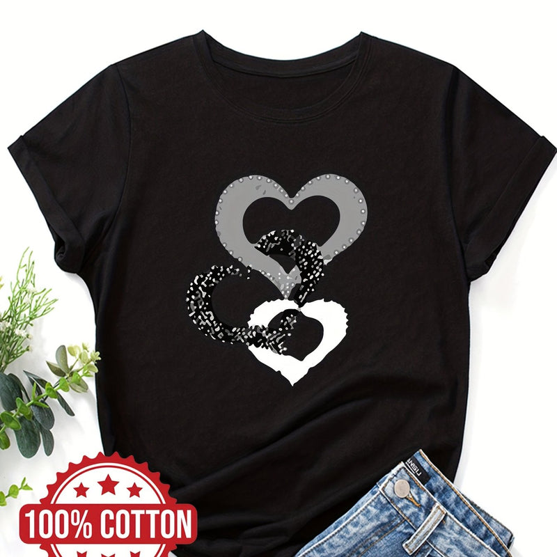 Women's "Love" Graphic Print T-Shirt.
