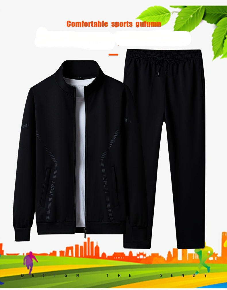 Men's Sportswear Set for Spring And Autumn Casual Outfit.
