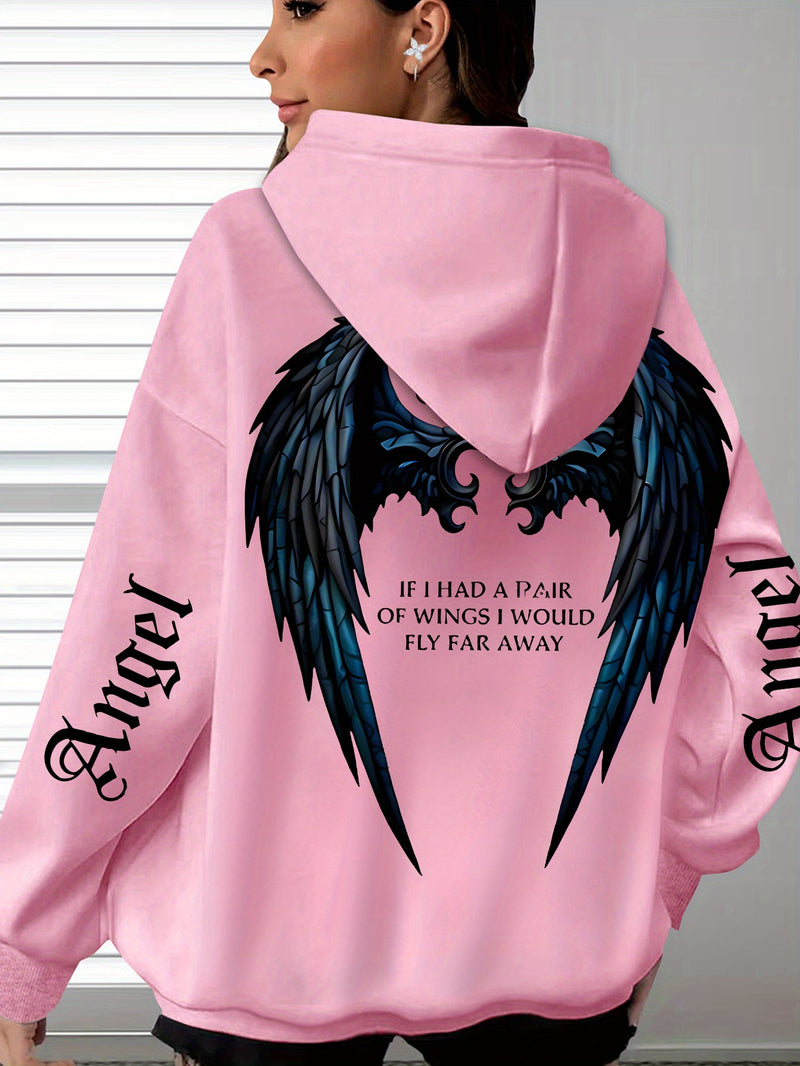 Women’s Bestseller Comfort Letter Print Hoodie.