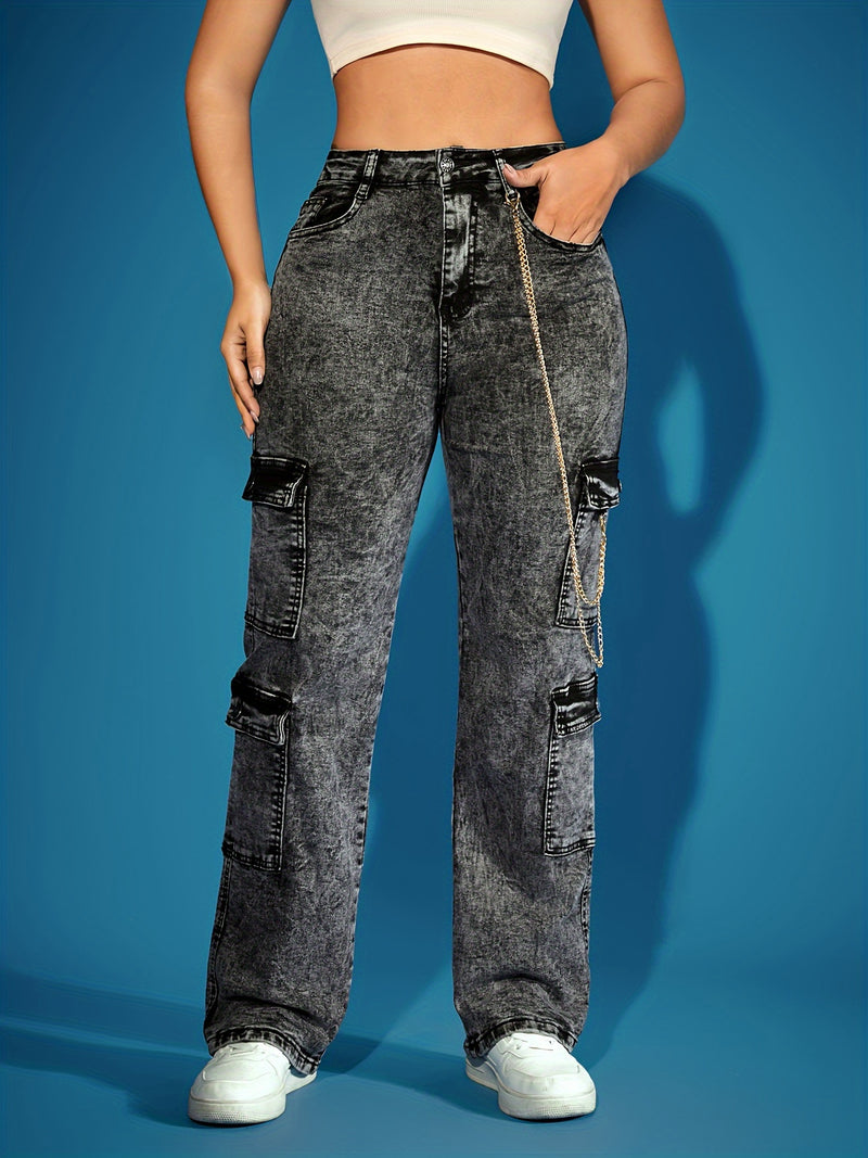 Women’s High-Stretch Straight-Leg Work Pants.