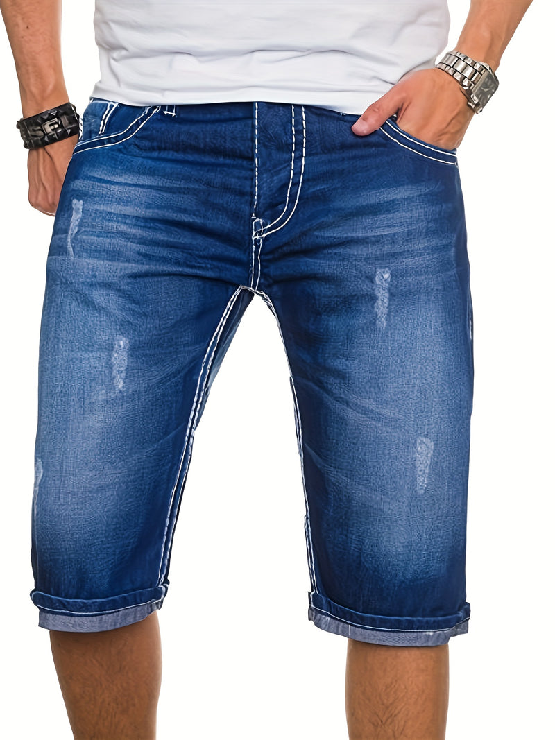 Men's Denim Shorts.