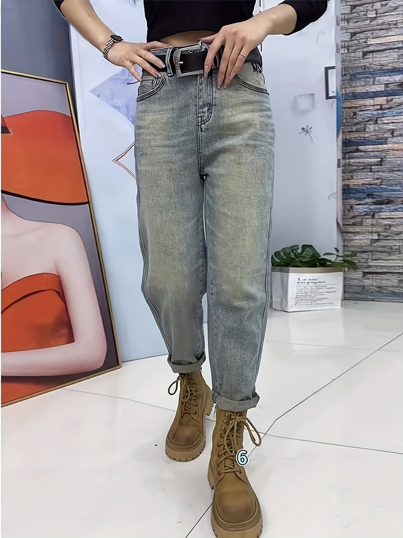 Plus Size Straight-Leg Jeans for Women.