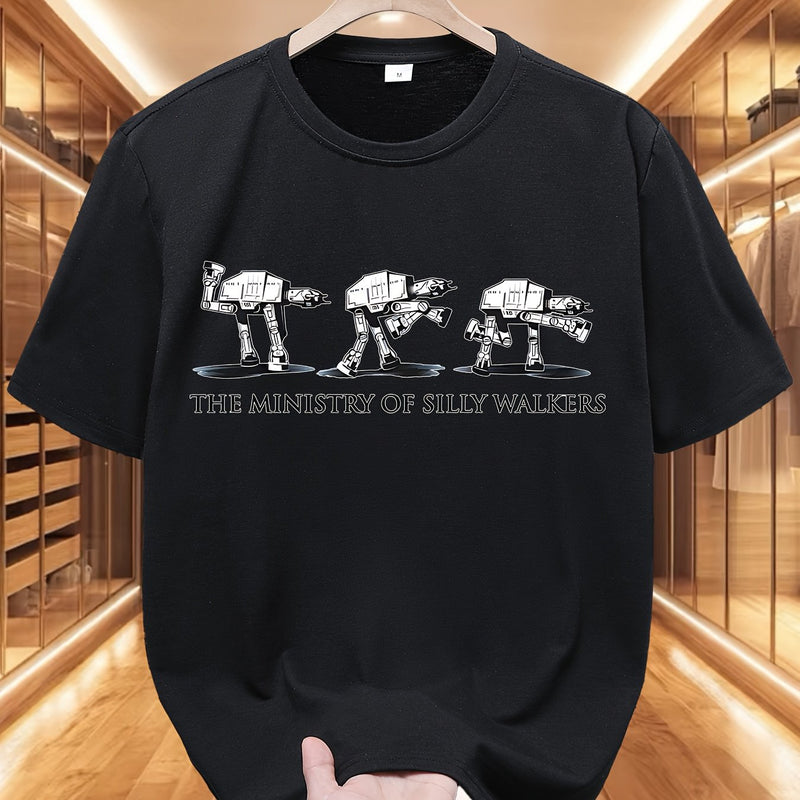 Star Wars AT-AT Walking Machine Fun Printed T-shirt for Men.