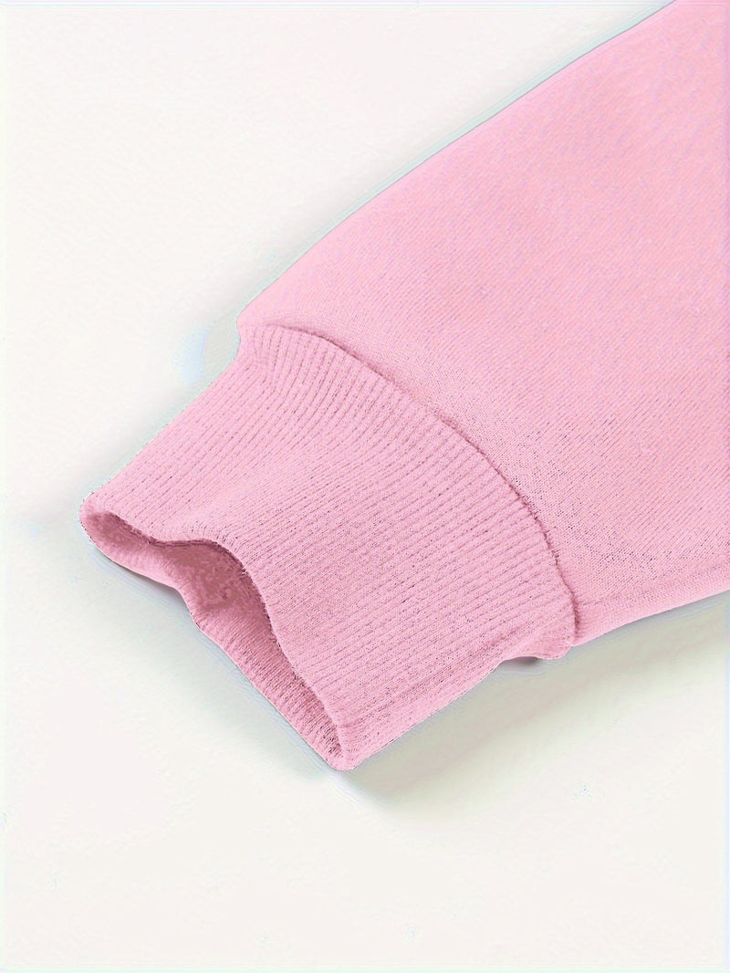 Women's Minimalist Solid Color Hoodie.