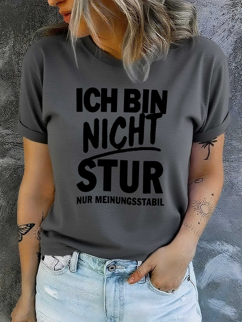 Women's T-Shirt with Short Sleeves.