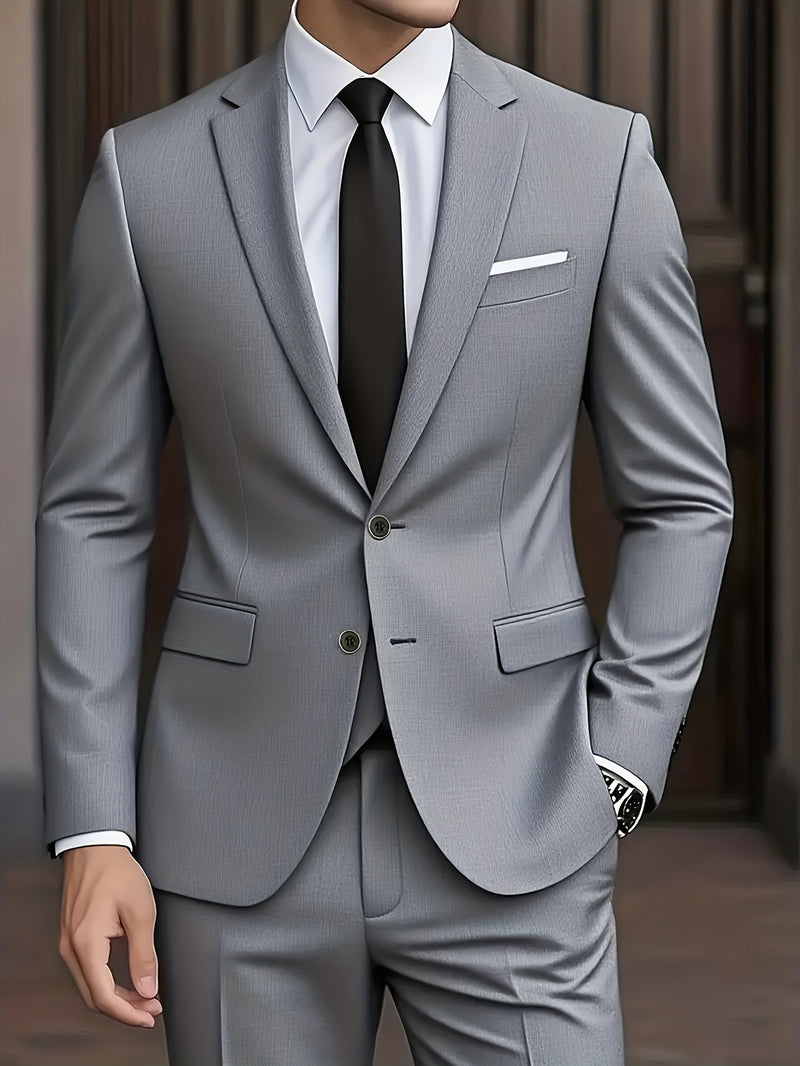 A Two-Piece Set, Stylish And High-Quality Business Suit for Men.