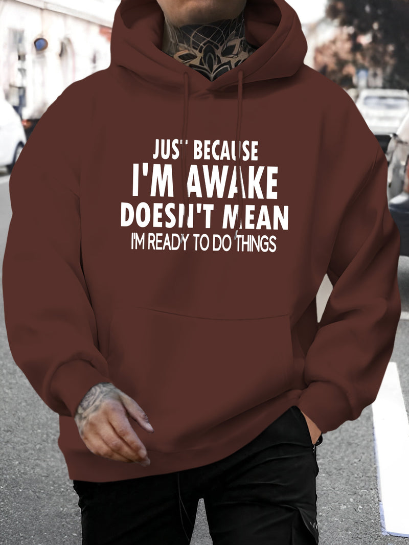 Men's New Stylish Hoodie with a Letter Print.