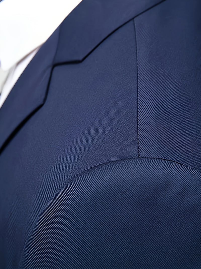 Men'S Suit Set with 2pcs, Including a Blazer And Trousers.